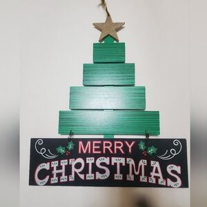 Wooden Merry Christmas Sign